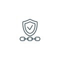 Dependability icon. Monochrome simple sign from core values collection. Dependability icon for logo, templates, web