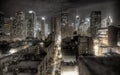 City in noir style. Royalty Free Stock Photo