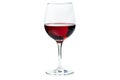 Depicting a red wine glass isolated on white background, no shadow, no reflection, no reflections, transparent background, no