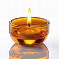 Depicting a tea light candle design , isolated on white background , high resolution, high quality Royalty Free Stock Photo