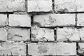 Depicting a white brick wall texture background, simple and clean, white background, high resolution photography Royalty Free Stock Photo