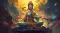 Ancient Chinese goddess Guan Yin