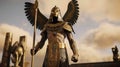 Horus the Egyptian god of the sky and kingship Royalty Free Stock Photo