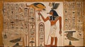 Horus the Egyptian god of the sky and kingship Royalty Free Stock Photo