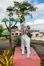 Depiction of the Four harmonious animals at the Khadro Ling Buddhist Temple in Tres Coroas, Brazil