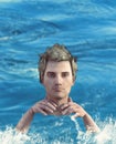 Keep your head above water 3D render
