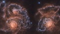 A Depiction Of A Marvelously Detailed Image Of Two Stars AI Generative