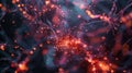 Visualize neural networks with glowing nodes and pathways, a modern view of interconnected data AIG62