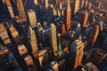 Depiction of New York City, capturing its iconic skyline generated by Ai