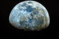 Majestic Moon: The Mysterious Beauty of Craters in a Dark Sky