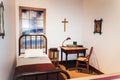A depiction of the simple bedroom of Father Casey Solanus Royalty Free Stock Photo