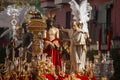 Mystery Procession of the Brotherhood of San Benito, Holy Week in Seville Royalty Free Stock Photo