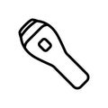 Depilation ultrasonic device icon vector outline illustration