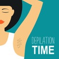 Depilation Vector illustration