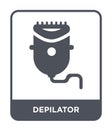 depilator icon in trendy design style. depilator icon isolated on white background. depilator vector icon simple and modern flat