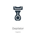 Depilator icon vector. Trendy flat depilator icon from hygiene collection isolated on white background. Vector illustration can be