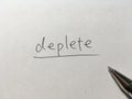 Deplete