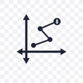 Depleting chart transparent icon. Depleting chart symbol design