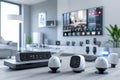 Deploy an advanced alarm system for efficient home security, using scalable surveillance with 4K cameras and secure video recordin