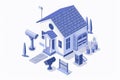 Deploy high-resolution protective network cameras in a seamless mesh network, streaming and inspecting private security measures i