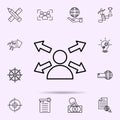 deployment icon. Universal set of web mix for website design and development, app development Royalty Free Stock Photo