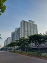 Depok, Indonesia-February 1 2022: atmosphere in podomoro golf view apartment building Royalty Free Stock Photo