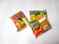 Depok,indonesia-March ,10th 2021: instant noodle from indonesia with indomie brand.