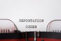 Deportation order concept Royalty Free Stock Photo