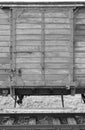 Deportation wagon at Auschwitz Birkenau