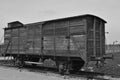 Deportation wagon at Auschwitz Birkenau