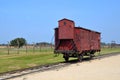 Deportation wagon at Auschwitz II Royalty Free Stock Photo