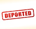 Deported text buffered Royalty Free Stock Photo