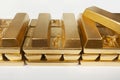 Deposit of illegal gold in amount of 500 kilos in standard bricks Royalty Free Stock Photo