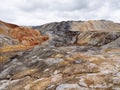 A deposit of refractory clay. A quarry for the extraction of natural resources Royalty Free Stock Photo