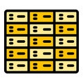 Deposit room compartment icon vector flat Royalty Free Stock Photo