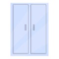 Deposit room wardrobe icon, cartoon style