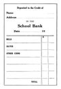 Deposit Slip, vintage illustration Royalty Free Stock Photo