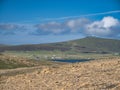 Deposits of serpentine rock at the Keen of Hamar Nature Reserve near Baltasound on the island of Unst, Shetland, UK