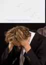 Depresed broker Royalty Free Stock Photo
