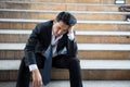 Depress fired businessman headache at city