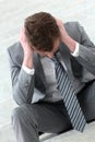 Depressed businessman Royalty Free Stock Photo