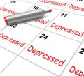 Depressed Calendar Means Discouraged