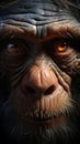 Depressed chimps eyes reveal its emotional sorrow and inner sense of desolation