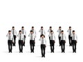 Depressed crowd of businessmen Royalty Free Stock Photo