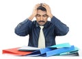 Depressed Indian Businessman Royalty Free Stock Photo