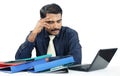 Depressed Indian Businessman Royalty Free Stock Photo