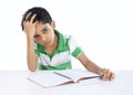 Depressed School boy Royalty Free Stock Photo