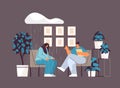 depressed woman visiting psychologist psychotherapist consulting patient during psychotherapy session mental health