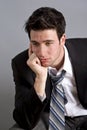 Depressed young businessman Royalty Free Stock Photo