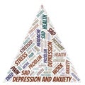Depression And Anxiety word cloud Royalty Free Stock Photo